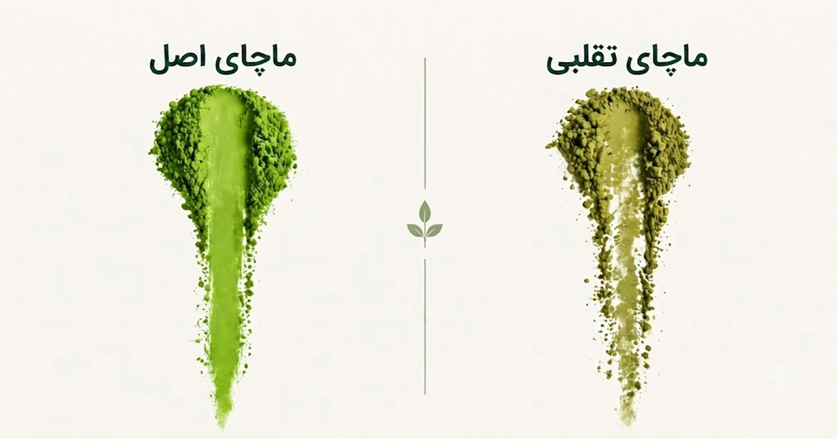 تفاوت ماچای اصل و تقلبی
