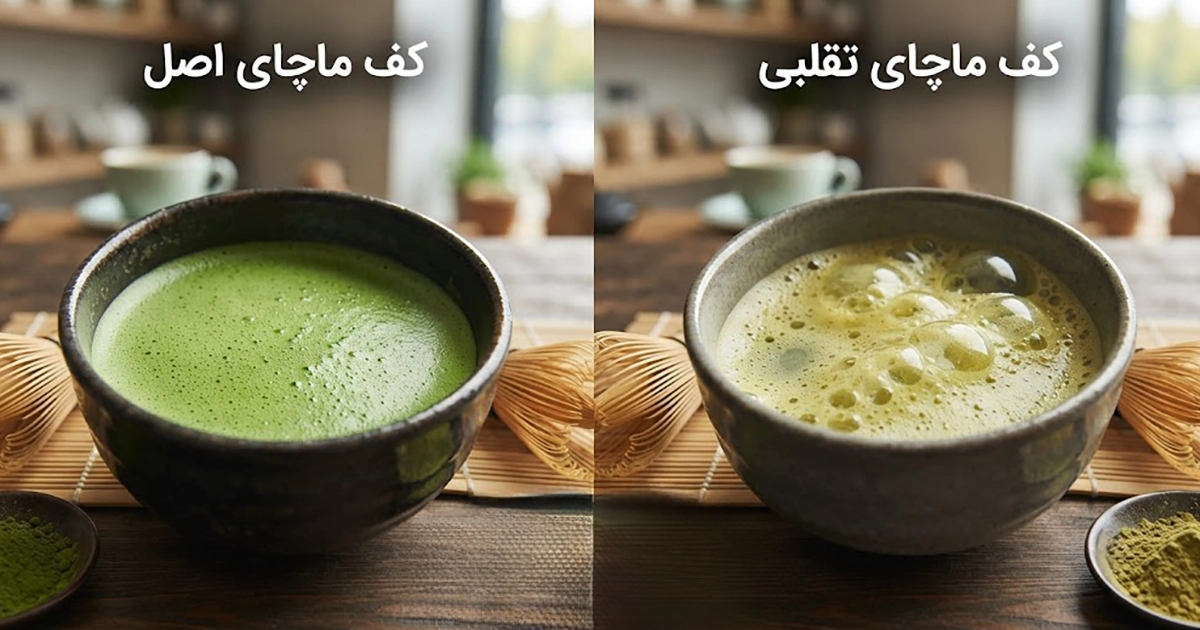 تشخیص ماچای اصل از تقلبی