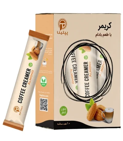 کریمر غیر لبنی با پودر شیر بادام پپتینا بسته 10 عددی