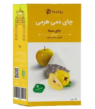 چای سیاه حاوی به و سیب پپتینا بسته 10 عددی