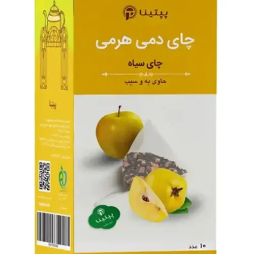 چای سیاه حاوی به و سیب پپتینا بسته 10 عددی