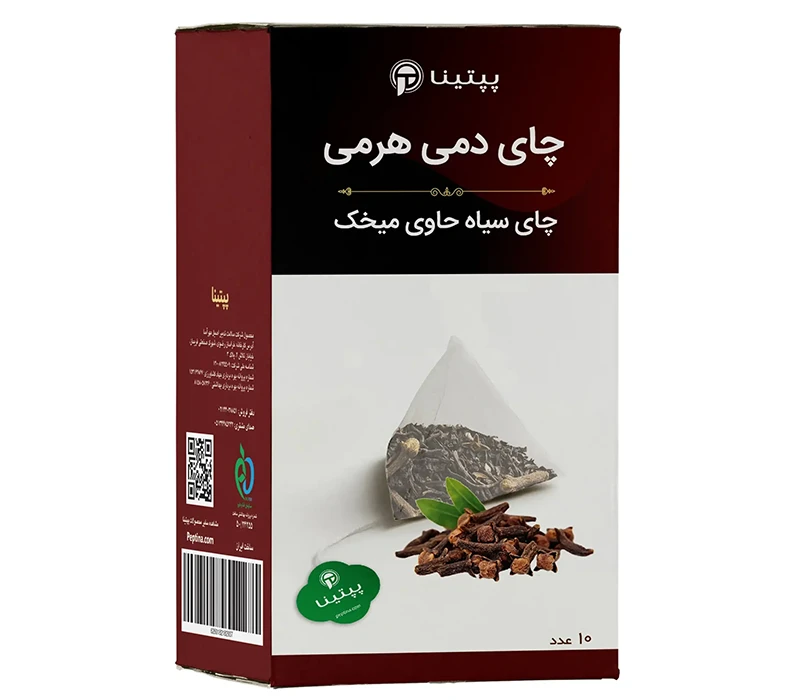 black-tea-with-cloves-10sachets چای سیاه حاوی میخک پپتینا بسته 10 عددی