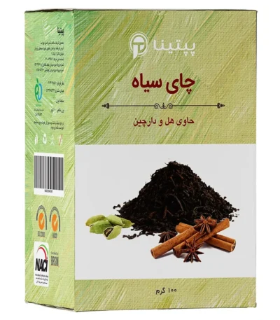 چای سیاه حاوی هل و دارچین پپتینا‍ جعبه 100 گرمی