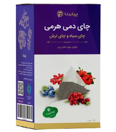 چای سیاه حاوی چای ترش و میوه های بری پپتینا بسته 10 عددی