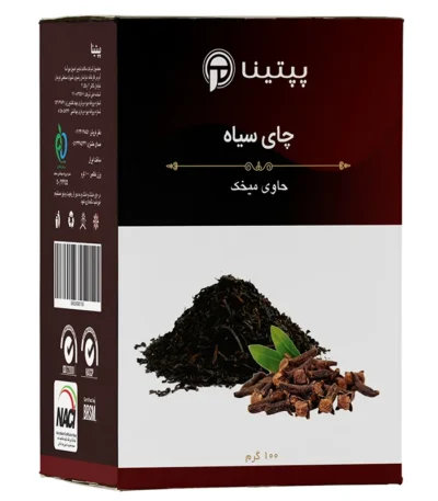 چای سیاه حاوی میخک پپتینا‍ جعبه 100 گرمی