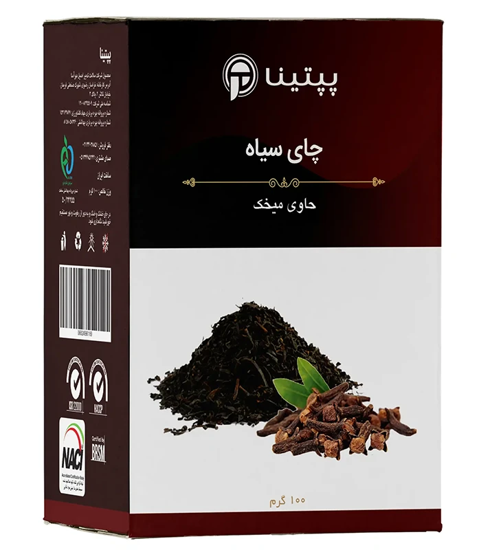 peptina-clove-black-tea-100gr چای سیاه حاوی میخک پپتینا جعبه 100 گرمی