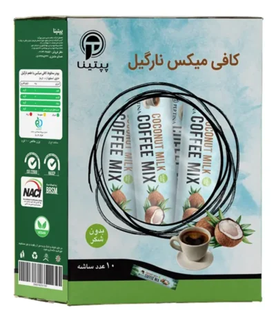 کافی میکس نارگیل پپتینا بسته 10 عددی