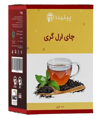 چای سیاه ارل گری پپتینا‍ جعبه 100 گرمی