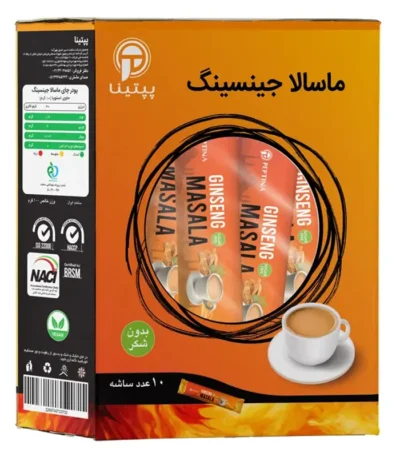 چای ماسالا جینسینگ پپتینا بسته 10 عددی