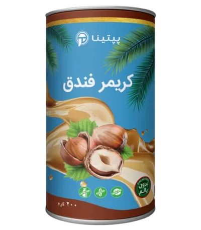 کریمر غیر لبنی با پودر شیر فندق پپتینا‍ قوطی 200 گرمی