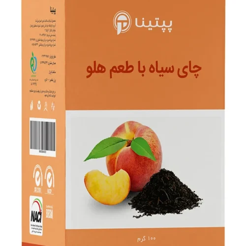 چای سیاه با طعم هلو پپتینا‍ جعبه 100 گرمی