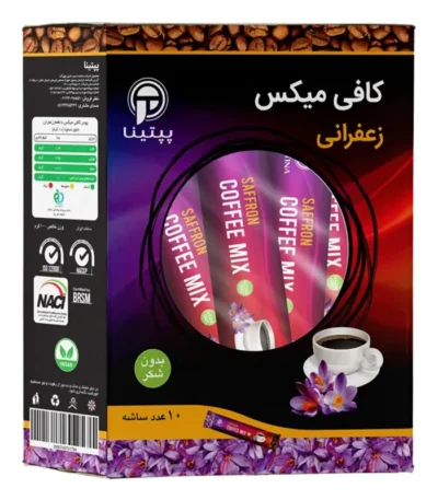 کافی میکس زعفران پپتینا بسته 10 عددی