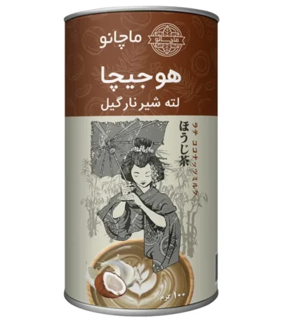 چای هوجیچا لته نارگیل ماچانو‍ قوطی 100 گرمی