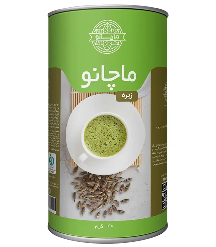 matchano-matcha-cumin-40g ماچا زیره ماچانو قوطی 40 گرمی