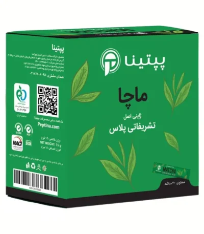 ماچا تشریفاتی پلاس پپتینا بسته 30 عددی